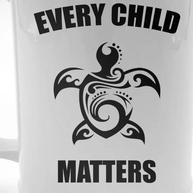 Every Child Matters Turtle Orange Day Front & Back Beer Stein