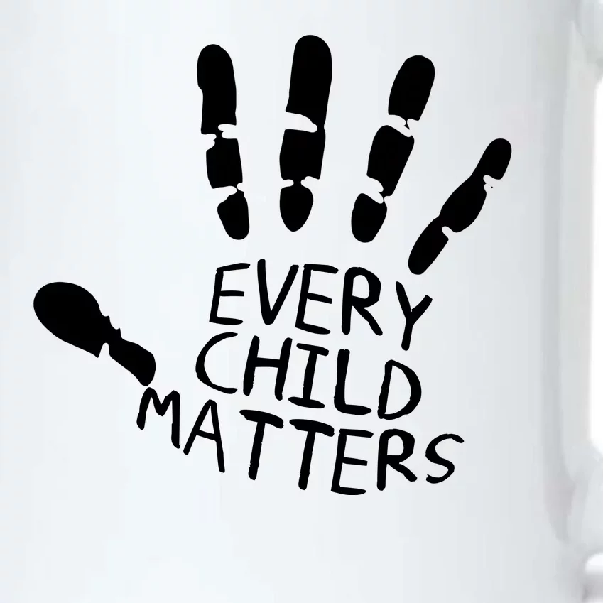 Every Child Matters Handprint Orange Day Black Color Changing Mug