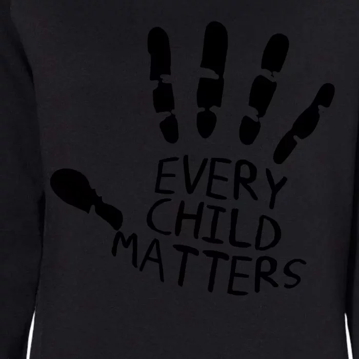 Every Child Matters Handprint Orange Day Womens California Wash Sweatshirt