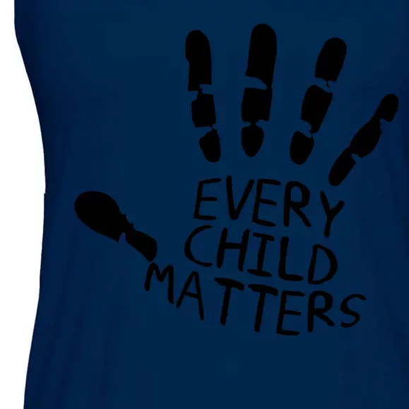 Every Child Matters Handprint Orange Day Ladies Essential Flowy Tank