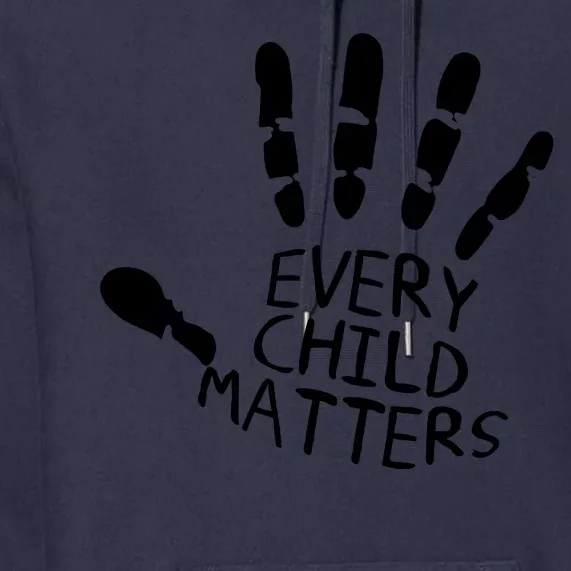 Every Child Matters Handprint Orange Day Premium Hoodie