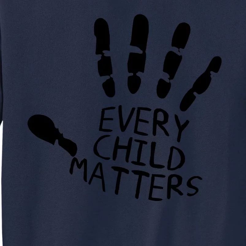 Every Child Matters Handprint Orange Day Tall Sweatshirt