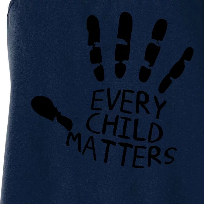 Every Child Matters Handprint Orange Day Women's Racerback Tank