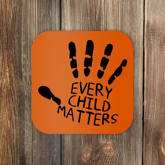 Every Child Matters Handprint Orange Day Coaster