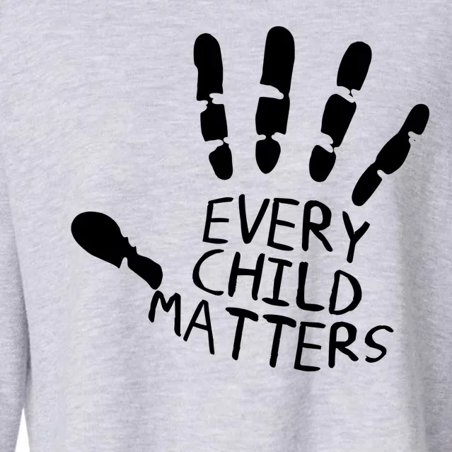 Every Child Matters Handprint Orange Day Cropped Pullover Crew