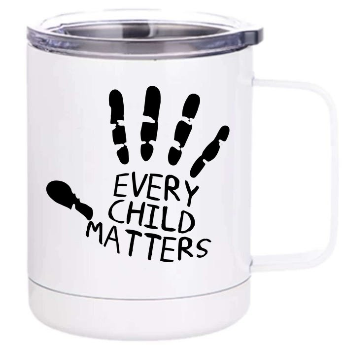 Every Child Matters Handprint Orange Day Front & Back 12oz Stainless Steel Tumbler Cup