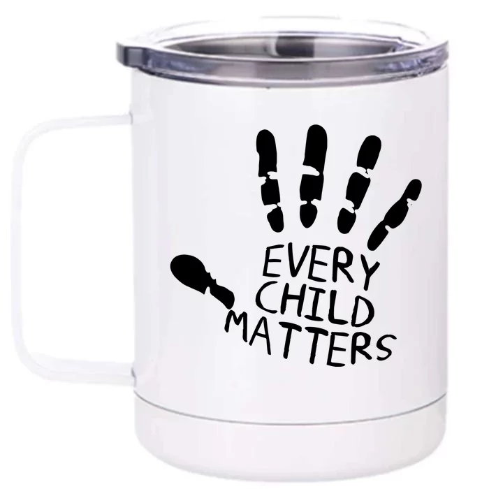 Every Child Matters Handprint Orange Day Front & Back 12oz Stainless Steel Tumbler Cup