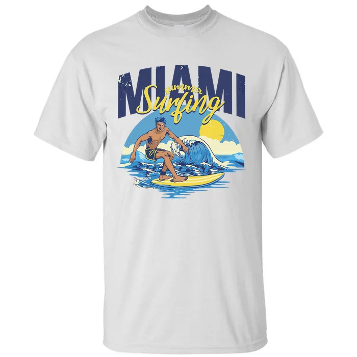 Enjoy Cool Miami Beach I Love Miami Florida Miami Tall T-Shirt