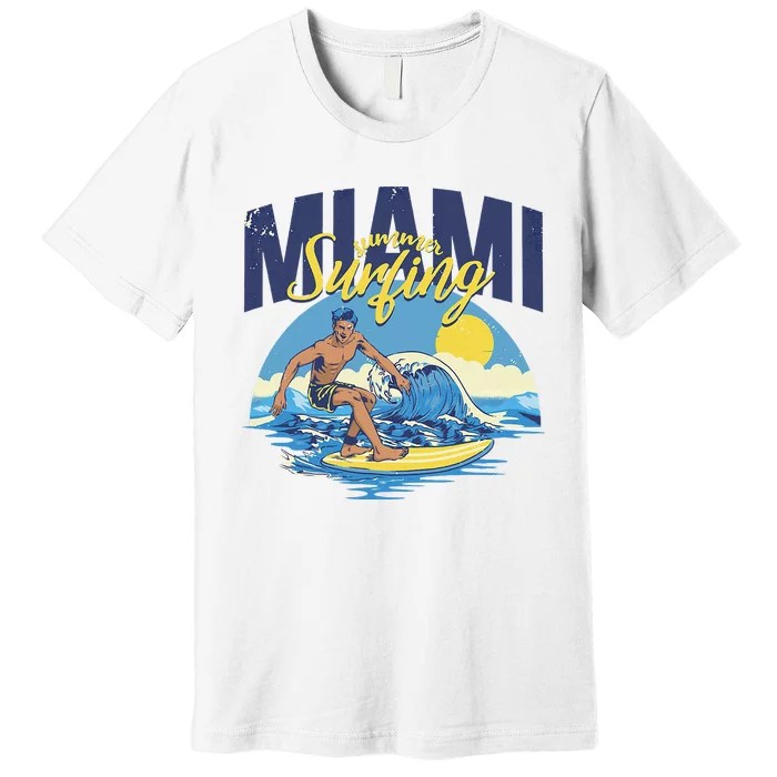 Enjoy Cool Miami Beach I Love Miami Florida Miami Premium T-Shirt