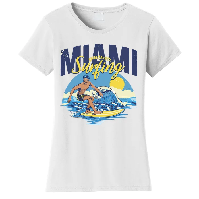 Enjoy Cool Miami Beach I Love Miami Florida Miami Women's T-Shirt