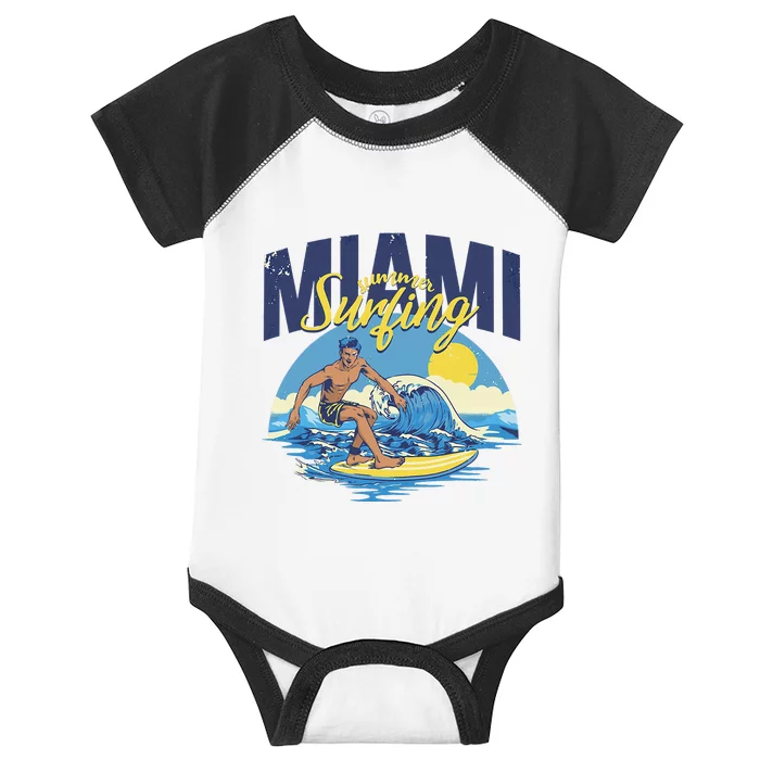 Enjoy Cool Miami Beach I Love Miami Florida Miami Infant Baby Jersey Bodysuit