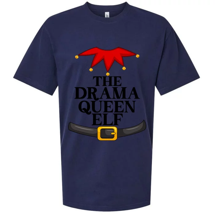 Elf Costume Matching Group The Drama Queen Elf Christmas Gift Sueded Cloud Jersey T-Shirt