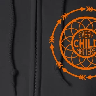 Every Child Matters Childhood Cancer Full Zip Hoodie