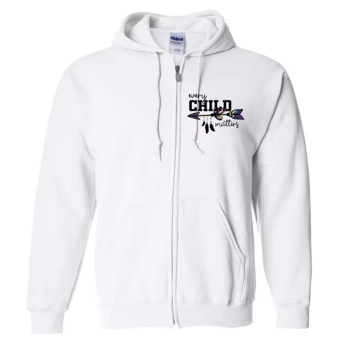 Every Child Matter Funny Full Zip Hoodie