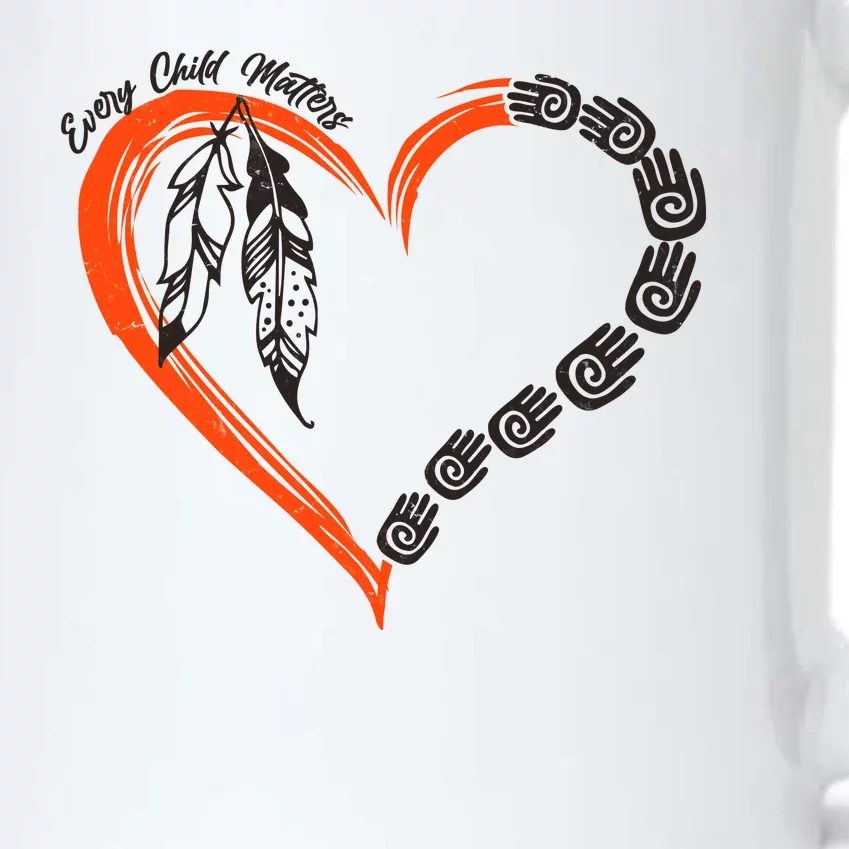 Every Child Matters Native American Pattern Black Color Changing Mug