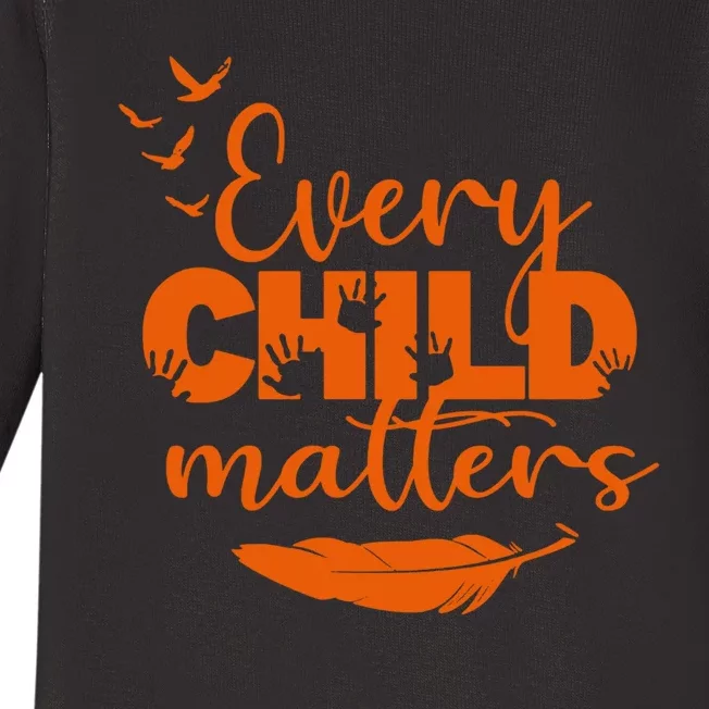 Every Child Matters Orange Canada Children Matter Baby Long Sleeve Bodysuit