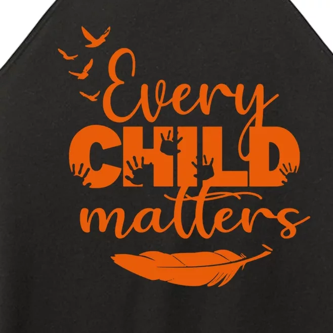 Every Child Matters Orange Canada Children Matter Women’s Perfect Tri Rocker Tank