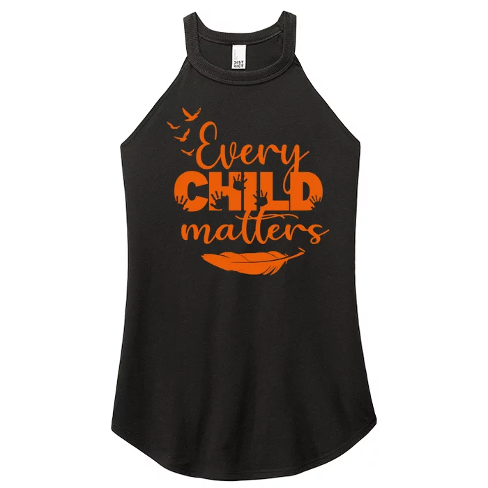 Every Child Matters Orange Canada Children Matter Women’s Perfect Tri Rocker Tank