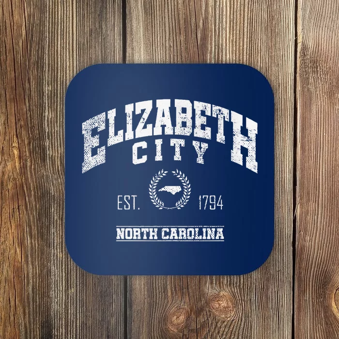 Elizabeth City Ncnorth Carolina Vintage Throwback Coaster