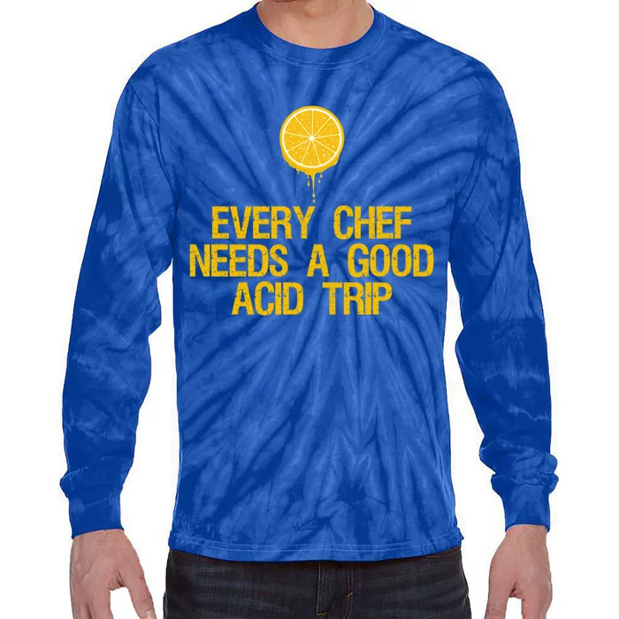 Every Chef Needs A Good Acid Trip Squeeze Lemon Gift Tie-Dye Long Sleeve Shirt