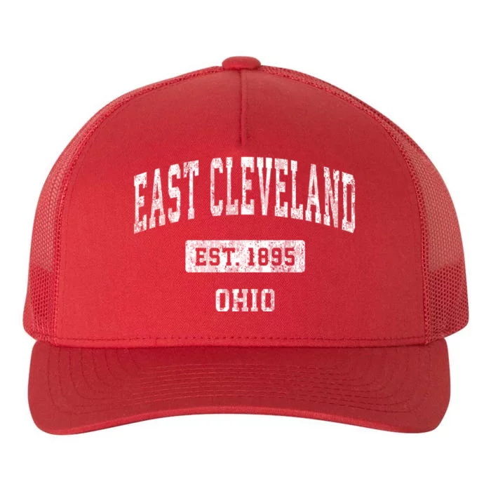 East Cleveland Ohio Oh Vintage Sports Established Yupoong Adult 5-Panel Trucker Hat