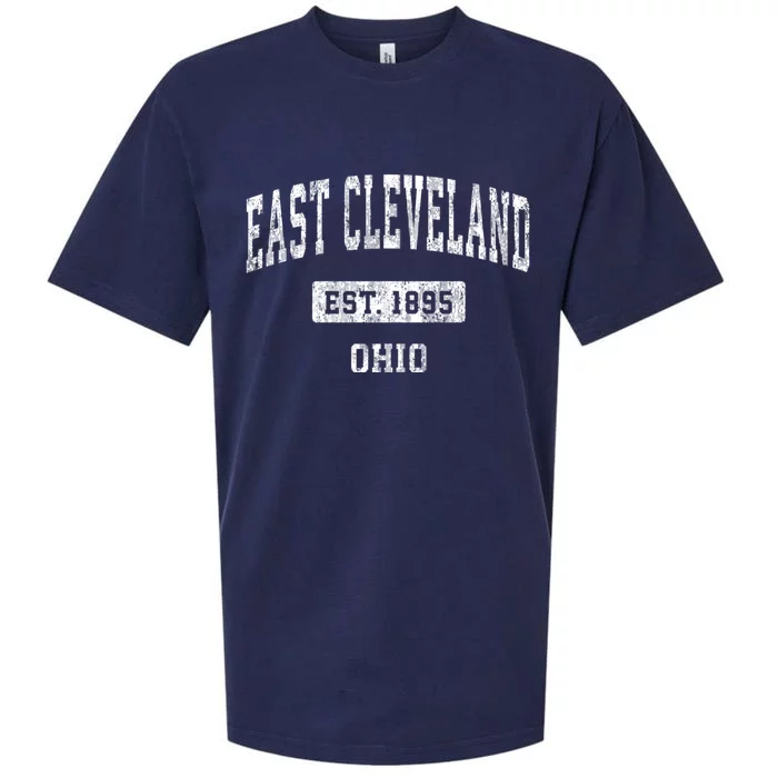 East Cleveland Ohio Oh Vintage Sports Established Sueded Cloud Jersey T-Shirt