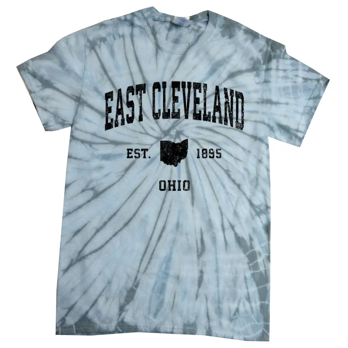 East Cleveland Ohio Oh Vintage Athletic Tie-Dye T-Shirt