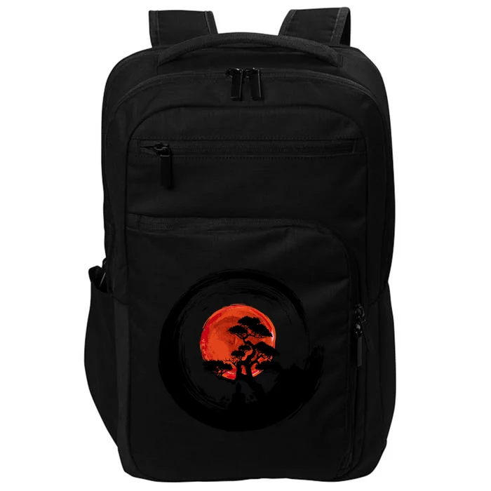 Enso Circle Of Budda And Bonsai Tree Yoga Design Gift Impact Tech Backpack