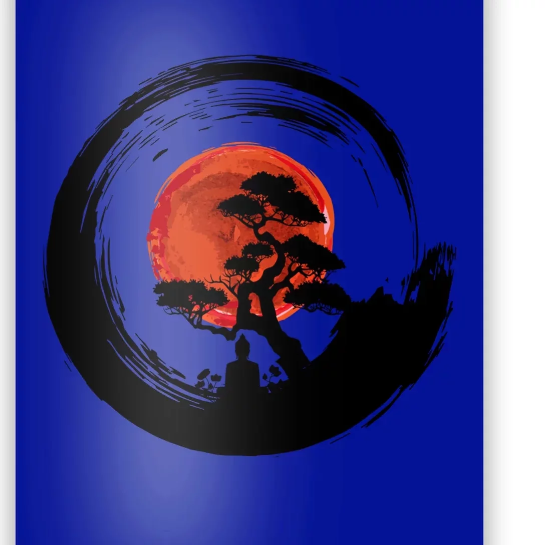 Enso Circle Of Budda And Bonsai Tree Yoga Design Gift Poster