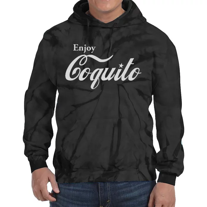 Enjoy Coquito Pr – Coqui Clothing Company Tie Dye Hoodie