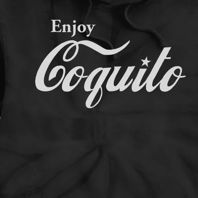 Enjoy Coquito Pr – Coqui Clothing Company Tie Dye Hoodie