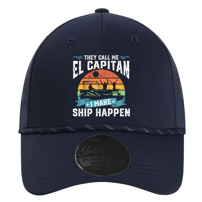 El Capitan Pontoon Captain I Make Ship Happen Boating Gift Performance The Dyno Cap