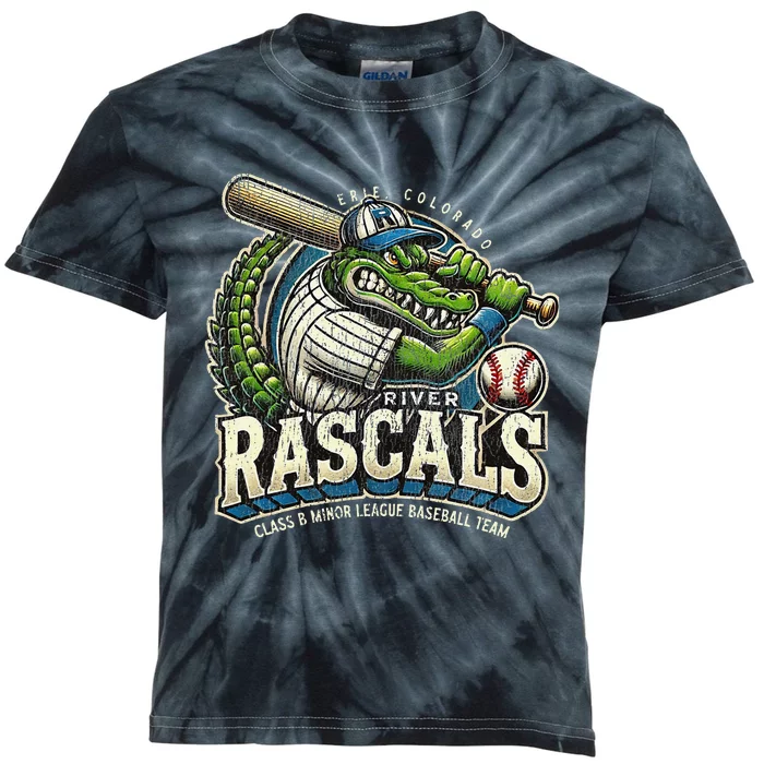 Erie Colorado River Rascals Minor League Baseball Team Kids Tie-Dye T-Shirt