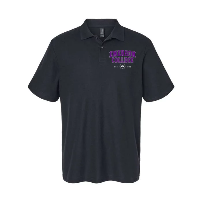 Emerson College Retro Softstyle Adult Sport Polo