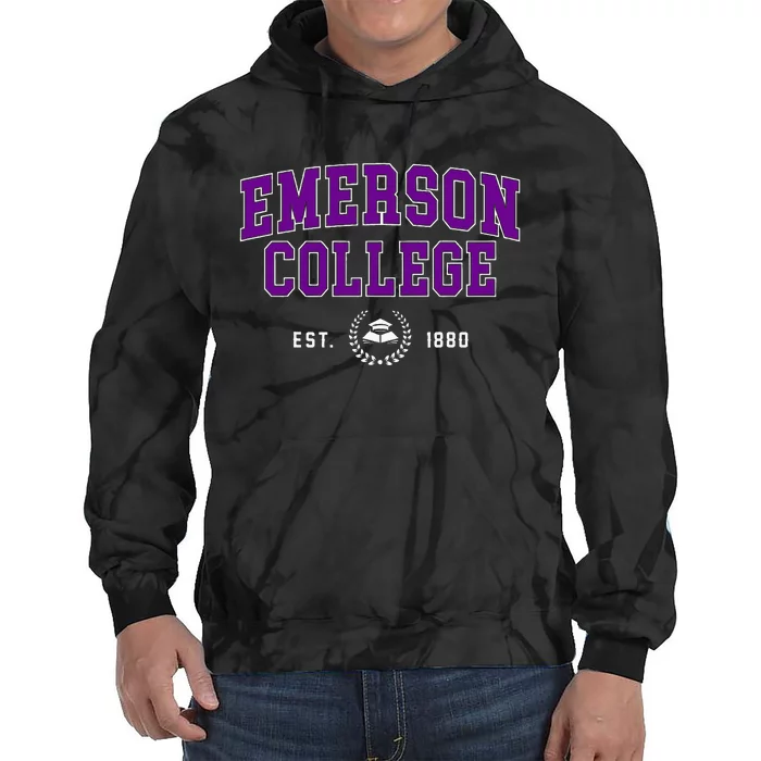 Emerson College Retro Tie Dye Hoodie