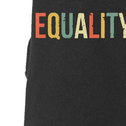 Equality Civil Rights Social Justice BLM Doggie 3-End Fleece Hoodie