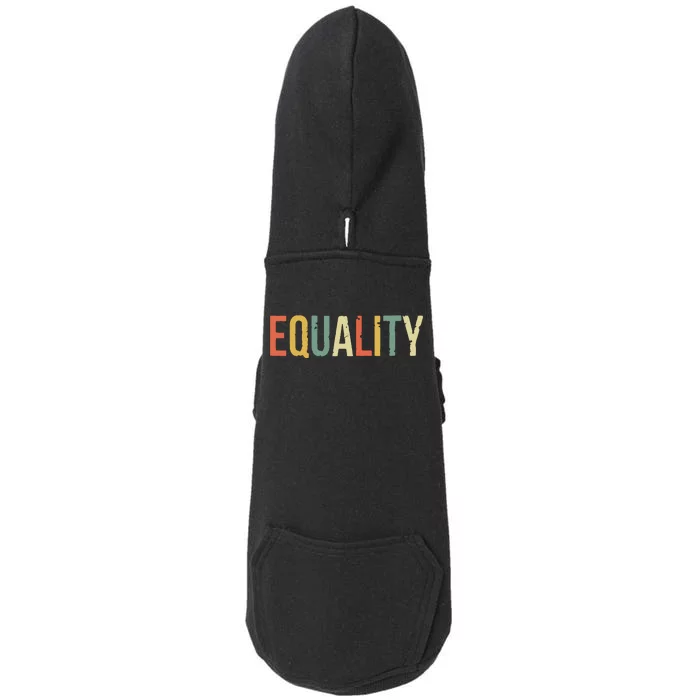 Equality Civil Rights Social Justice BLM Doggie 3-End Fleece Hoodie