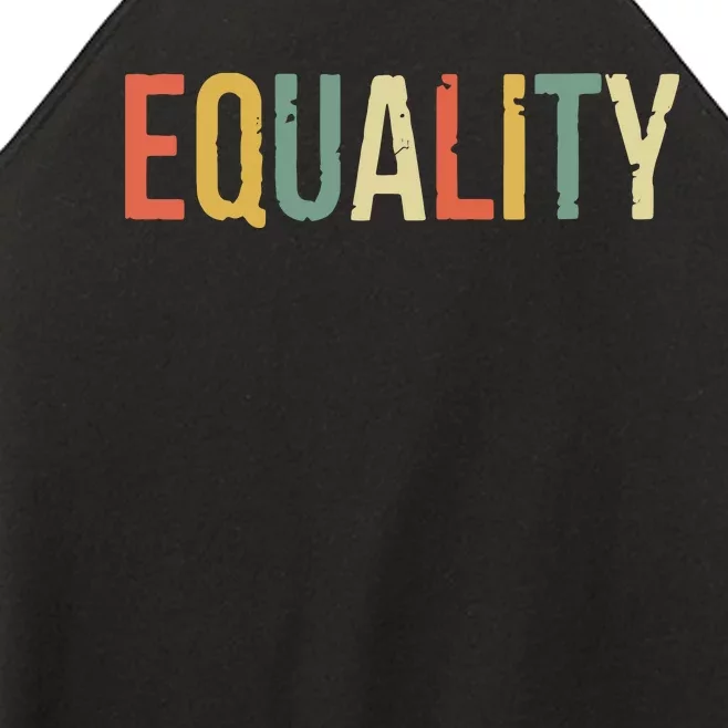 Equality Civil Rights Social Justice BLM Women’s Perfect Tri Rocker Tank