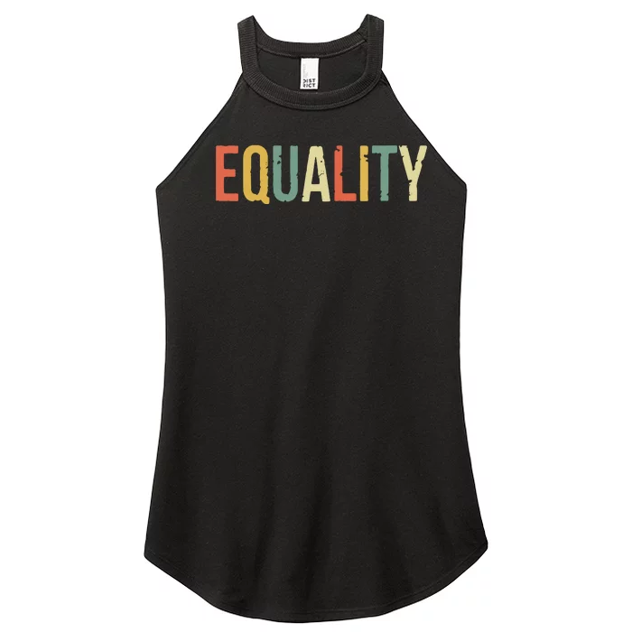 Equality Civil Rights Social Justice BLM Women’s Perfect Tri Rocker Tank