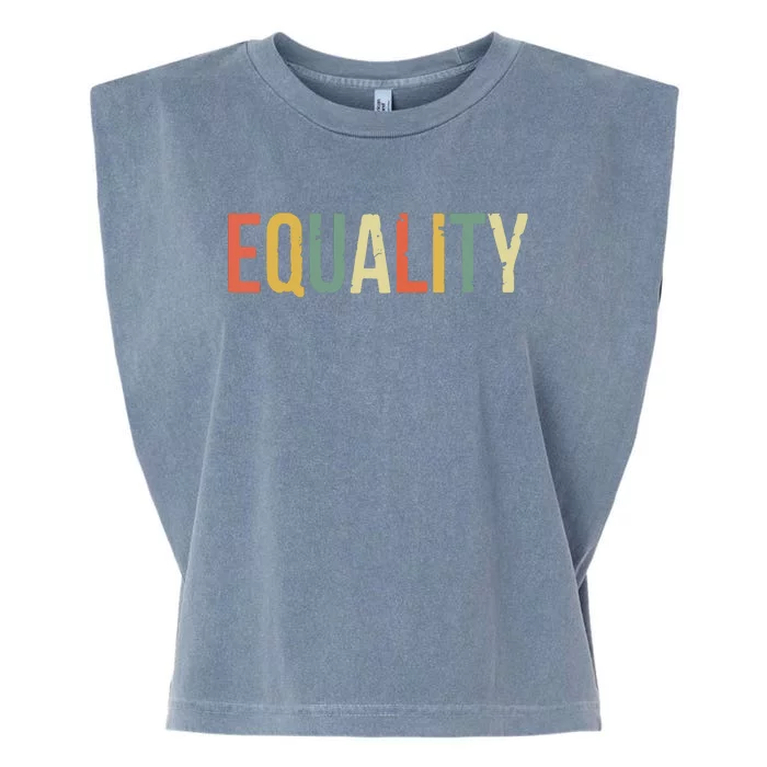 Equality Civil Rights Social Justice BLM Garment-Dyed Women's Muscle Tee