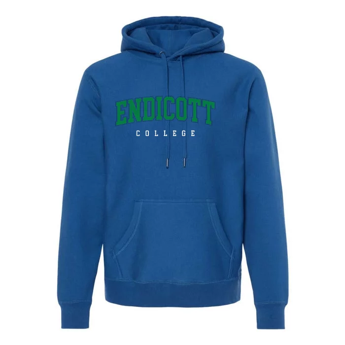 Endicott College Retro Premium Hoodie