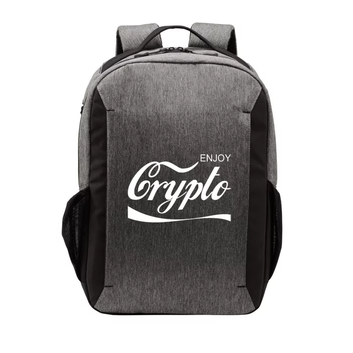 Enjoy Crypto Retro Cryptocurrency Bitcoin Vector Backpack