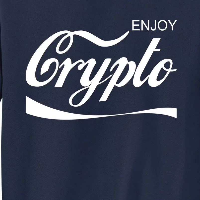 Enjoy Crypto Retro Cryptocurrency Bitcoin Tall Sweatshirt