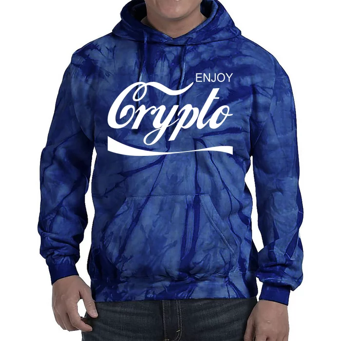 Enjoy Crypto Retro Cryptocurrency Bitcoin Tie Dye Hoodie