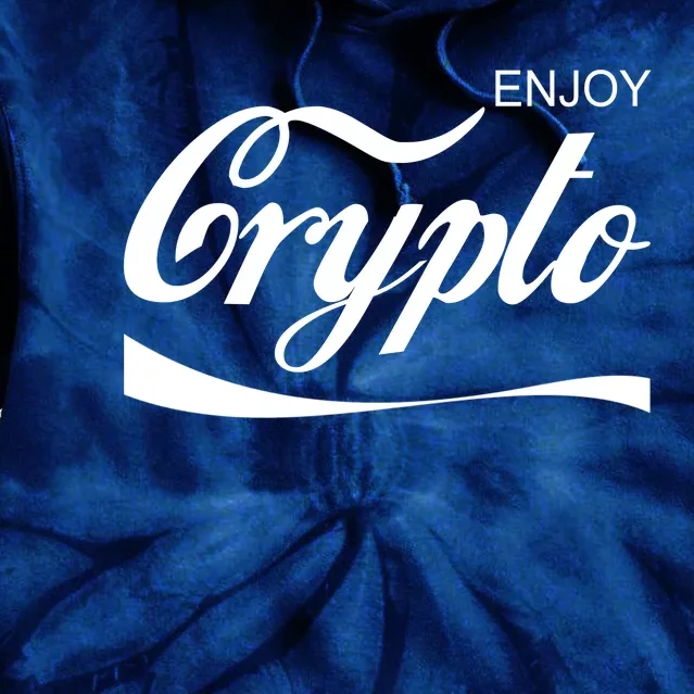 Enjoy Crypto Retro Cryptocurrency Bitcoin Tie Dye Hoodie