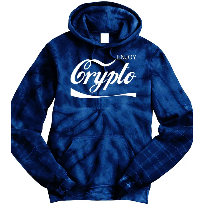 Enjoy Crypto Retro Cryptocurrency Bitcoin Tie Dye Hoodie