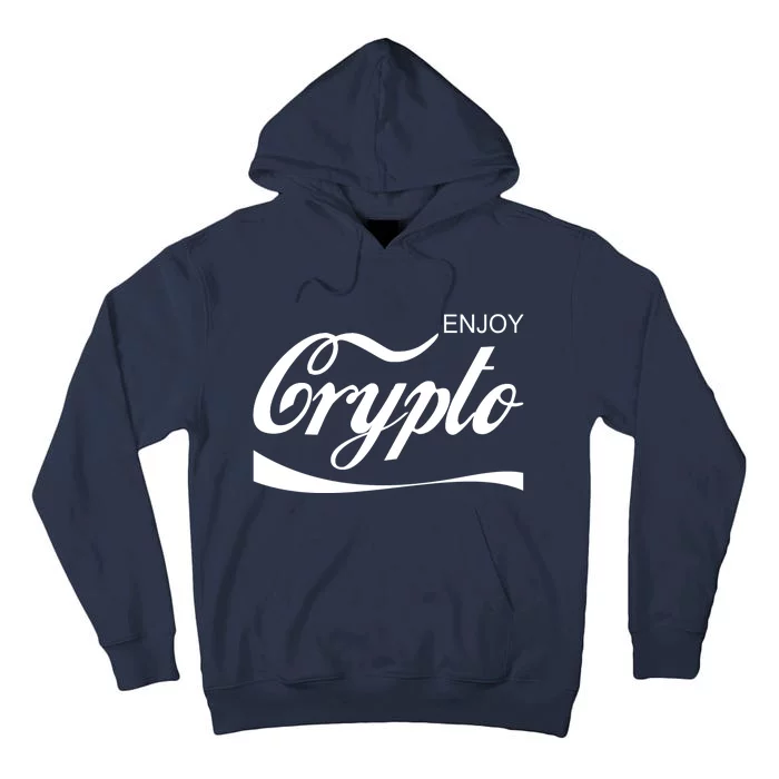 Enjoy Crypto Retro Cryptocurrency Bitcoin Tall Hoodie