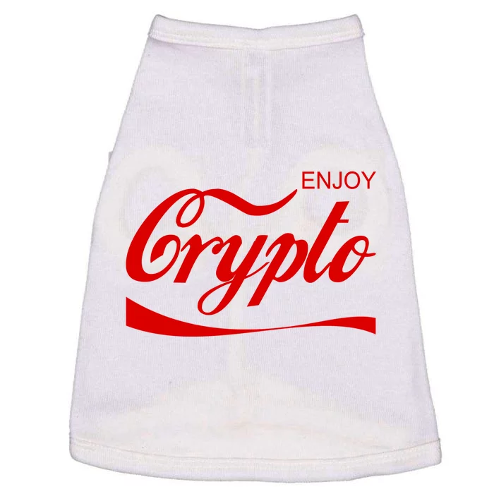 Enjoy Crypto Retro Cryptocurrency Bitcoin Doggie Tank