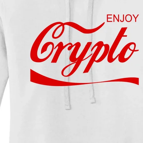 Enjoy Crypto Retro Cryptocurrency Bitcoin Women's Pullover Hoodie