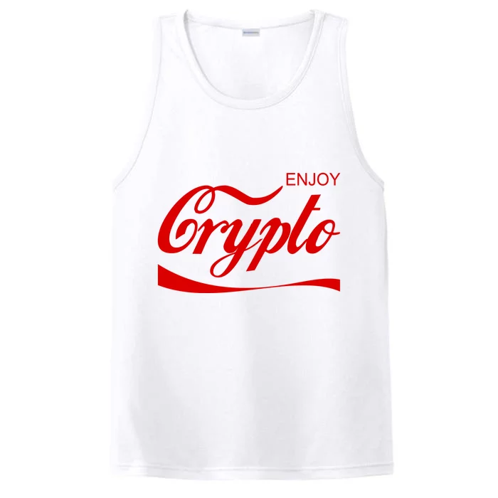 Enjoy Crypto Retro Cryptocurrency Bitcoin Performance Tank